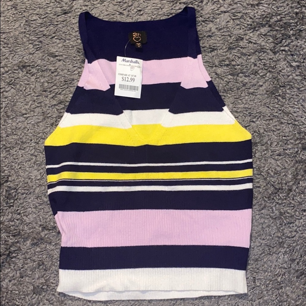 Brand new striped tank